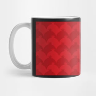 Red Pomegranate pattern Mug